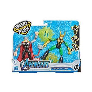 Set Avengers Bend and Flex - 2 figurine Thor vs Loki imagine