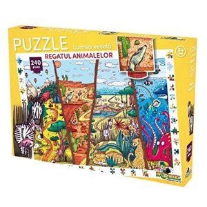 Puzzle Lumea vesela - Regatul animalelor, 240 piese imagine