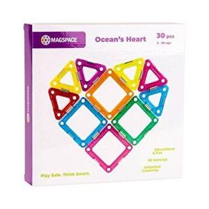 Set de constructie magnetic Magspace Ocean's Heart, 30 piese imagine