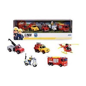 Set Pompierul Sam, 5 vehicule din metal imagine