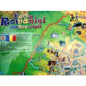 Harta Romaniei pentru copii imagine