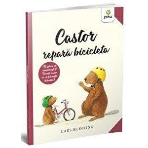 Castor repara bicicleta - Lars Klinting imagine