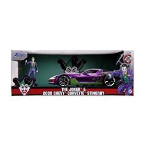Masinuta metalica Chevy Corvette Stingray 2009 si figurina Joker, scara 1: 24 imagine