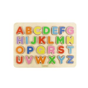 Puzzle din lemn - Alfabet - Litere mari | Masterkidz imagine