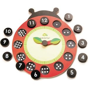 Puzzle - Ceas educativ - Buburuza | Tender Leaf Toys imagine