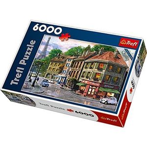 Puzzle 6000 piese - Street of Paris | Trefl imagine