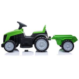 Tractor electric cu remorca pentru copii TR1908T verde imagine