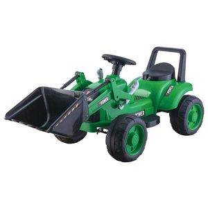 Tractor electric cu cupa pentru copii TR1605 verde imagine