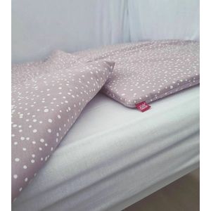 Lenjerie de pat copii 4 piese Marshmellow Spots Kidsdecor din bumbac 70 x 120 cm 110x125 cm imagine