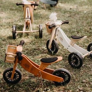 Tricicleta fara pedale transformabila Tiny Tot Coral 12 luni+ Kinderfeets imagine