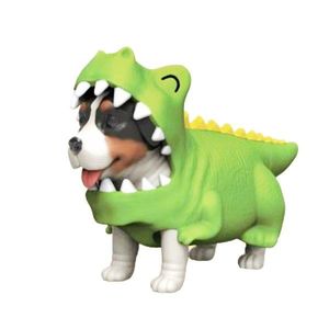 Mini figurina, Dress Your Puppy, Jack Russell in costum de dinozaur, S2 imagine