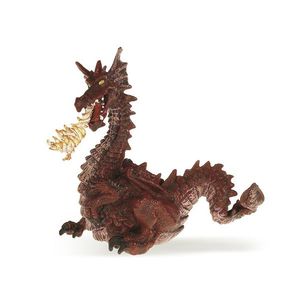 Figurina - Red dragon with flame | Papo imagine