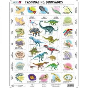 Puzzle 35 piese - Maxi - Fascinating Dinosaurs | Larsen imagine