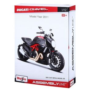 Motocicleta de asamblat, Maisto, Ducati Diavel Carbon, 1: 12, Negru imagine