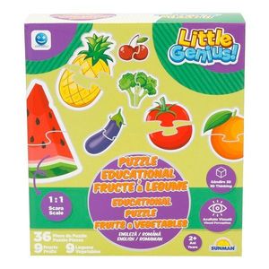 Puzzle educational cu fructe si legume, Smile Games, 36 piese imagine