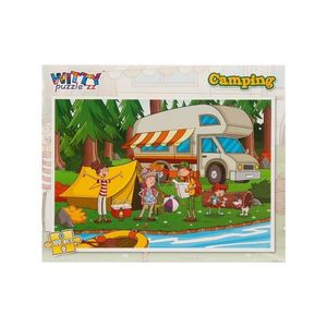 Puzzle Witty Puzzlezz, 100 piese, Camping imagine