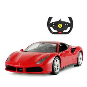 Masinuta cu telecomanda, Rastar, Ferrari 488 GTB, 1: 14, Rosu imagine