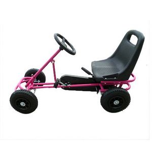Kart cu pedale F100 roz imagine