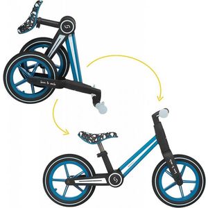Bicicleta fara pedale pliabila Ronny Denim Albastru Skiddou imagine