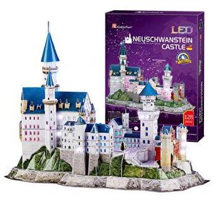 Puzzle 3D Led - Castelul Neuschwanstein, 128 piese imagine