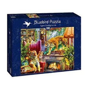 Puzzle Bluebird - Tigers Coming to Life, 1000 piese imagine