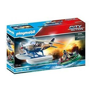 Set Playmobil City Action - Hidroavionul politiei si Hot cu barca imagine