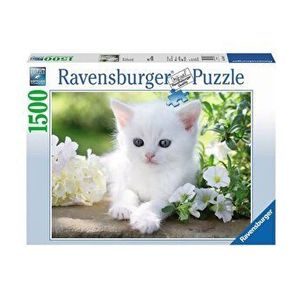 Puzzle Ravensburger - Pisicuta alba, 1500 piese imagine