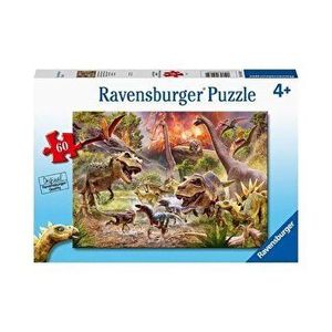 Puzzle Ravensburger - Atacul dinozaurilor, 60 piese imagine