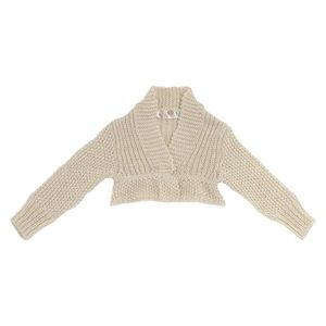 Cardigan tricotat Chicco, bej, amestec lana imagine
