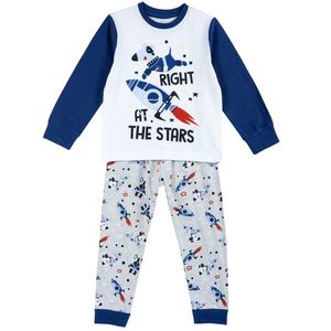 Pijama copii Chicco, albastru cu model, 31356 imagine