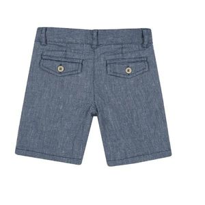 Pantaloni scurti copii Chicco din in, albastru, 00483 imagine