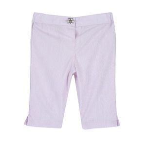 Pantaloni copii Chicco din poplin, alb cu roz, 08824-64MFCO imagine