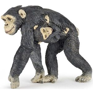 Figurina - Cimpanzeu cu Pui | Papo imagine