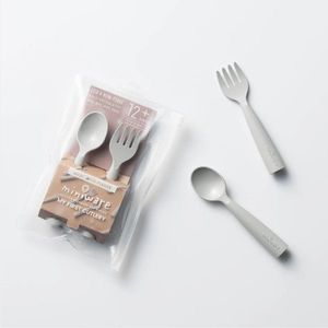 Set de tacamuri bebelusi Miniware My First Cutlery Dove Grey imagine