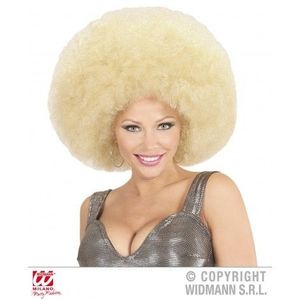 Peruca Afro Blonda imagine