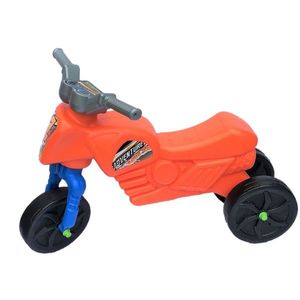 Tricicleta fara pedale portocalie imagine
