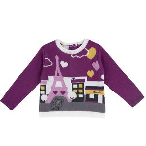 Pulover copii tricotat Chicco, 69532-61MFCO, Roz imagine