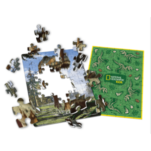 Puzzle 63 piese - National Geographic Kids - Tyrannosaurus Rex | CubicFun imagine
