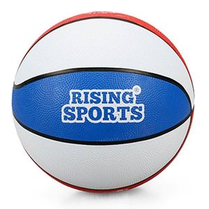 Minge de baschet din cauciuc, Rising Sports, Nr 3, Alb-Albastru imagine
