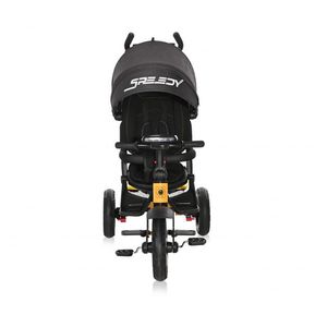 Tricicleta multifunctionala 4 in 1 Speedy Air scaun rotativ Yellow Black imagine