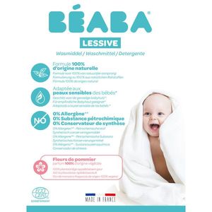 Detergent de rufe lichid Beaba flori de mar 1 L16 spalari Certificat Ecocert imagine