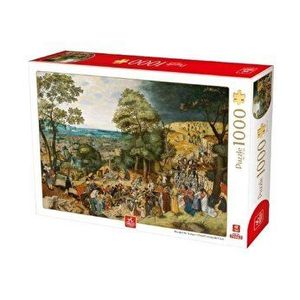 Puzzle adulti Deico Pieter Bruegel cel Tanar - Christ Carrying the Cross, 1000 piese imagine
