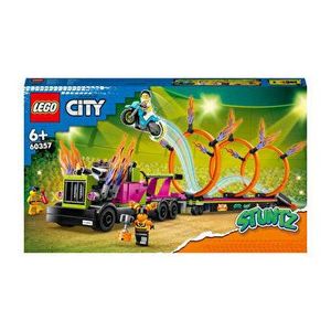 LEGO City - Camion de cascadorie si provocarea cercurilor de foc 60357 imagine
