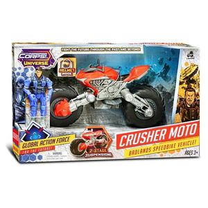 Set motocicleta cu figurina, Crusher Moto, The Corps Universe, Lanard Toys imagine