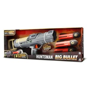 Lansator Big Bullet cu 3 rachete din burete, Huntsman, Lanard Toys imagine