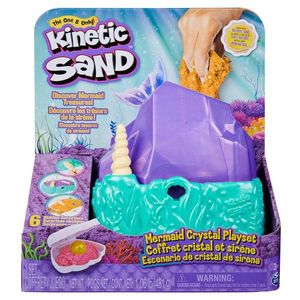 Set de joaca cu nisip si forme, Kinetic Sand, Cristalele Sirenelor, 20137315 imagine