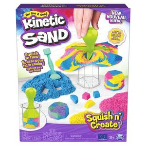 Set de joaca cu nisip si diverse forme, Kinetic Sand, Squish N Create, 20139539 imagine