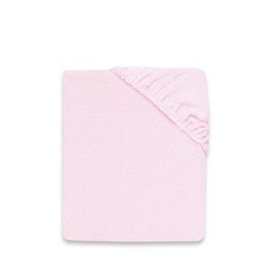 Cearceaf cu elastic Qmini pentru patut 90x40 cm din bumbac terry Pink imagine