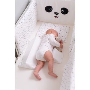 Suport de dormit Bubaba pentru bebelusi cu husa din bumbac alb imagine