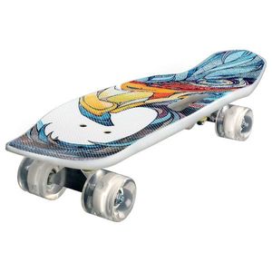 Skateboard portabil, Action One, Carve and Flip, PU ABEC-7, Aluminium Truck Albastru Eagle imagine